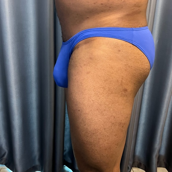 Mens NEW Blue slinky Bikini brief Small - Picture 3 of 5